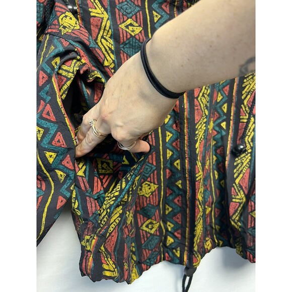 Vintage Men’s GOTCHA Surf Jacket Windbreaker 1/4 Zip Large RARE 90s Geometric - Picture 15 of 15